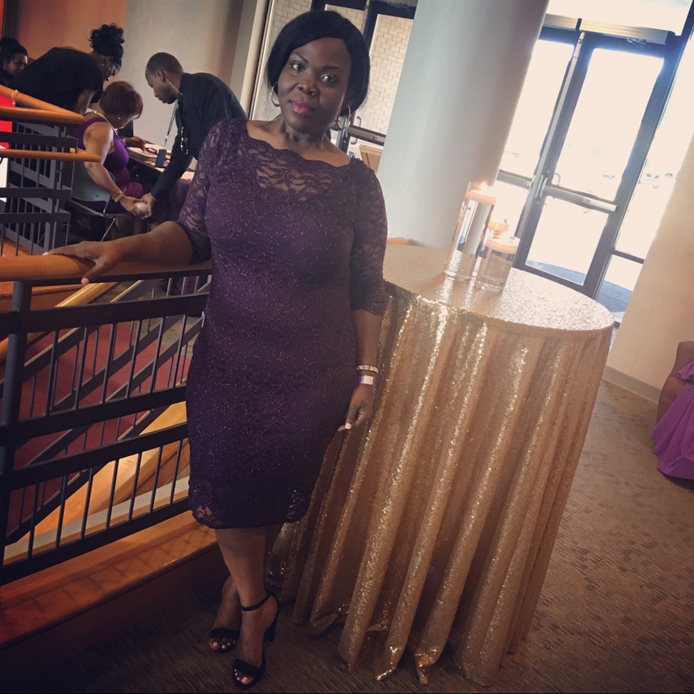 Purple lace Dress!